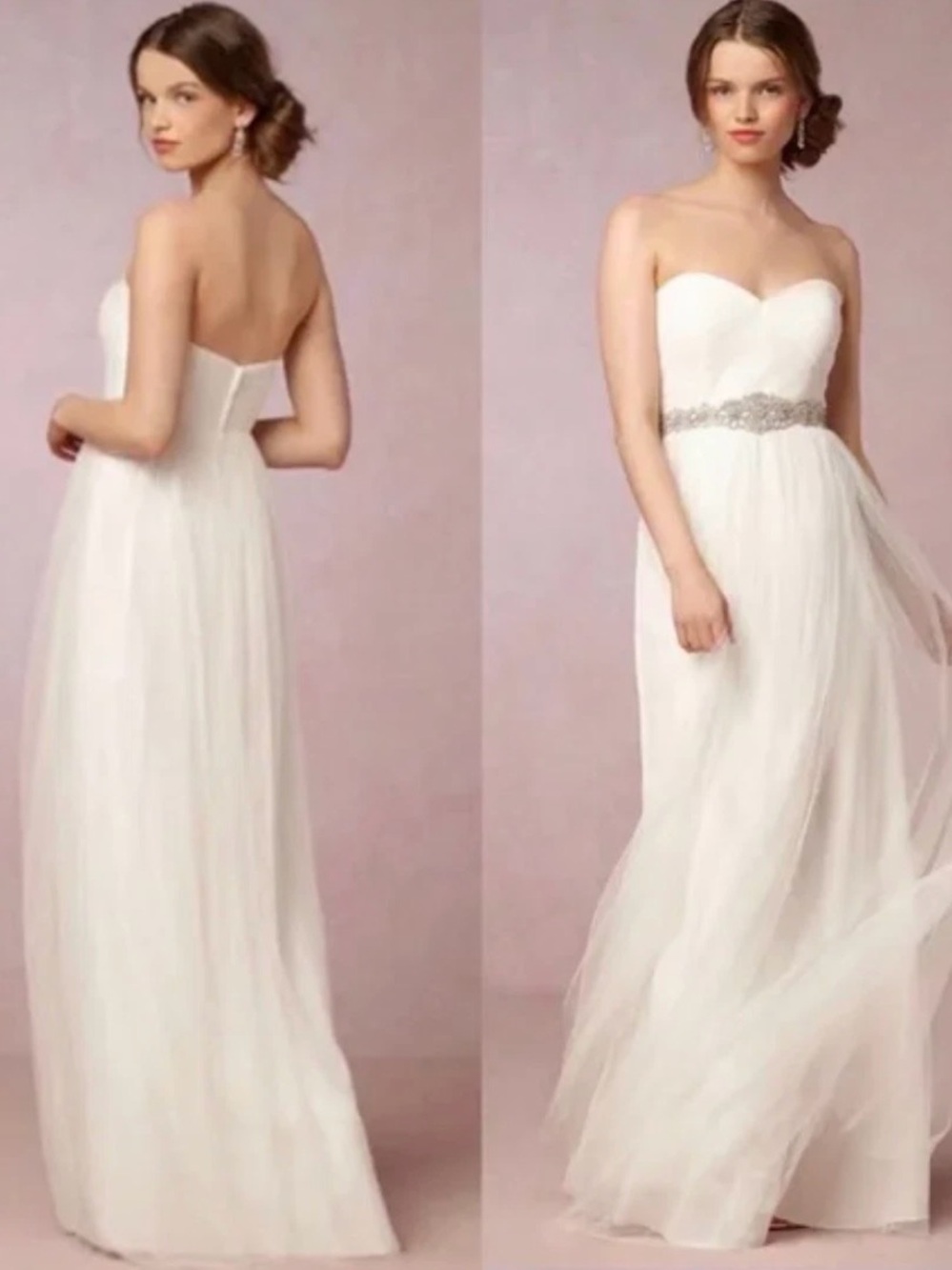 NEW BHLDN Anthropologie Jenny Yoo Collection Annabelle Convertible Wedding Dress
